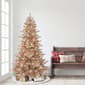 Puleo International 6.5ft. Pre-Lit Rose Gold Spruce Tree - image 3