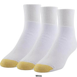 Mens Gold Toe&#174; 3pk. Wellness Non Binding Quarter Socks