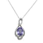 Precious Elegance&#40;tm&#41; Tanzanite/Zircon Sterling Silver Pendant - image 1