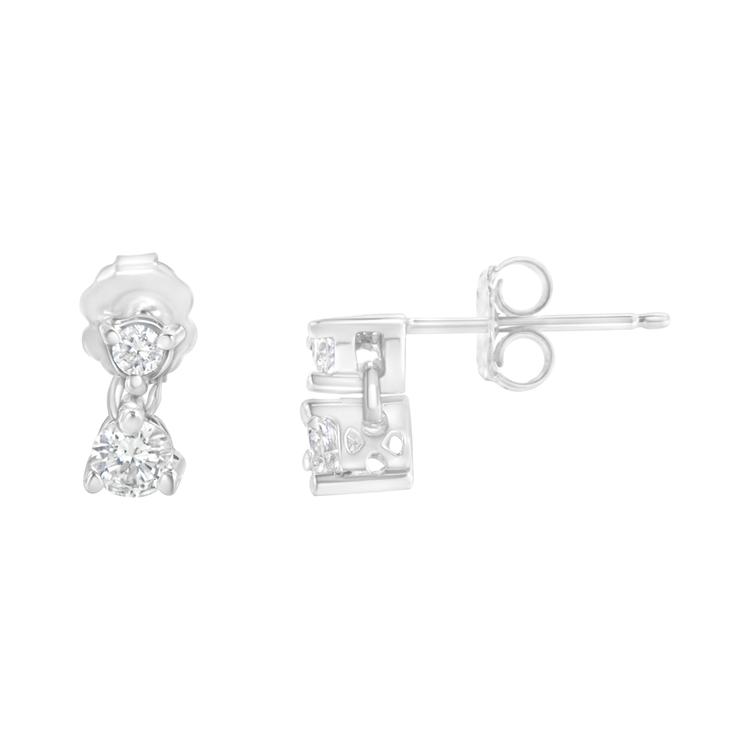 Diamond Classics™ 1/2ctw. Double Diamond Stud Earrings