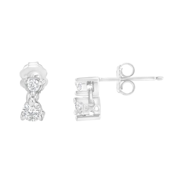 Diamond Classics&#8482; 1/2ctw. Double Diamond Stud Earrings