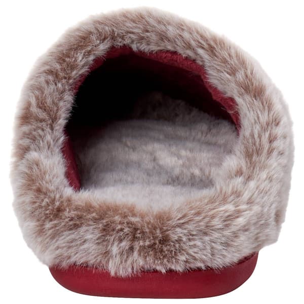 Womens Nanette Lepore Popcorn Knit Faux Fur Clog Slippers