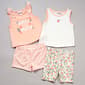 Girls (4-6x) Little Lass(R) 4pc. Sweet Peach Short Set - image 1