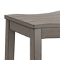 HH2 Home Fiddler Grey Backless Bar Height Stool with Saddle Seat - image 9
