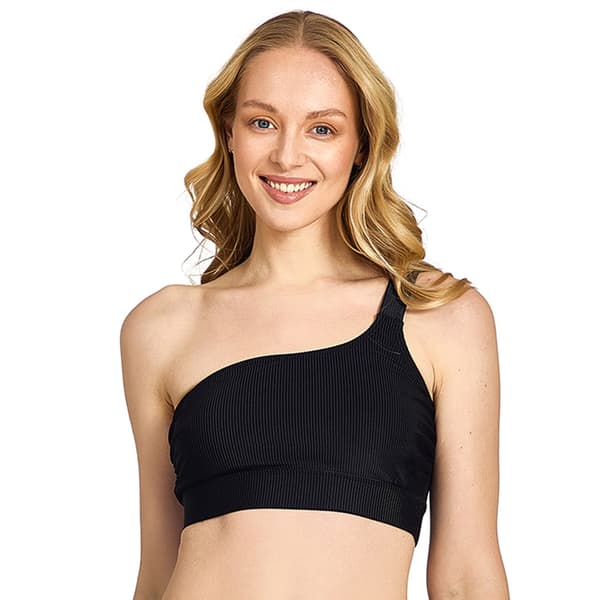 Juniors Cyn & Luca Octavia Rib One Shoulder Swim Top - image 