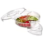 Gourmet Kitchen White Round Petition 5-Section Rotating Tray - image 3