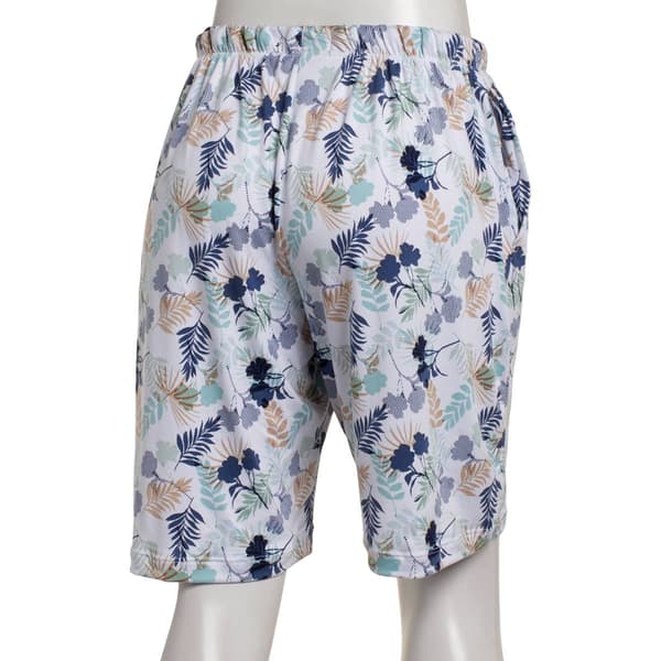 Womens René Rofé® Abstract Floral Bermuda Pajama Shorts