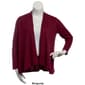 Womens Notations Long Sleeve Solid Hacci Open Cardigan - image 3
