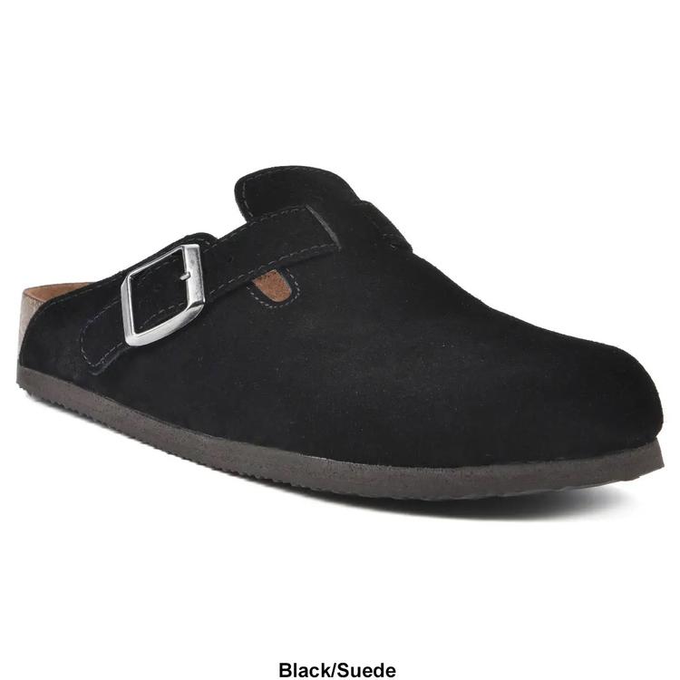 Womens White Mountain Bari Suede Footbeds™ Clogs