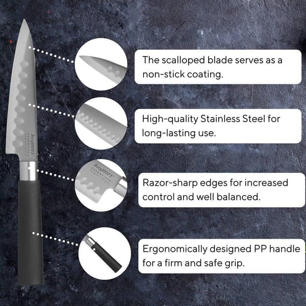 BergHOFF DiNA Codon 4.5in. Stainless Steel Santoku Knife