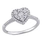 Diamond Classics(tm) 10kt. White Gold 1/2ctw. Diamond Heart Ring - image 1