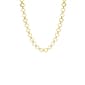 Gold Polished Flat Circle 18in. Chain Necklace - image 1