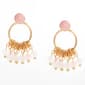 Ashley Cooper(tm) Gold Plated Post & Hoop Drop Bead Earrings - image 1