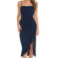 Juniors Emerald Sundae Stretch Lace Side Ruffle Midi Dress - image 3