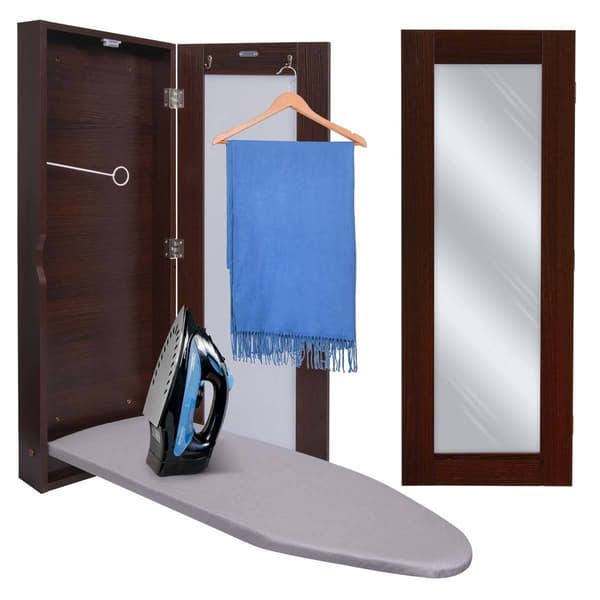 Ivation Wall Mounted Mirror Door Ironing Board