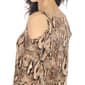 Womens White Mark Snake Print Cold Shoulder Tunic - image 4