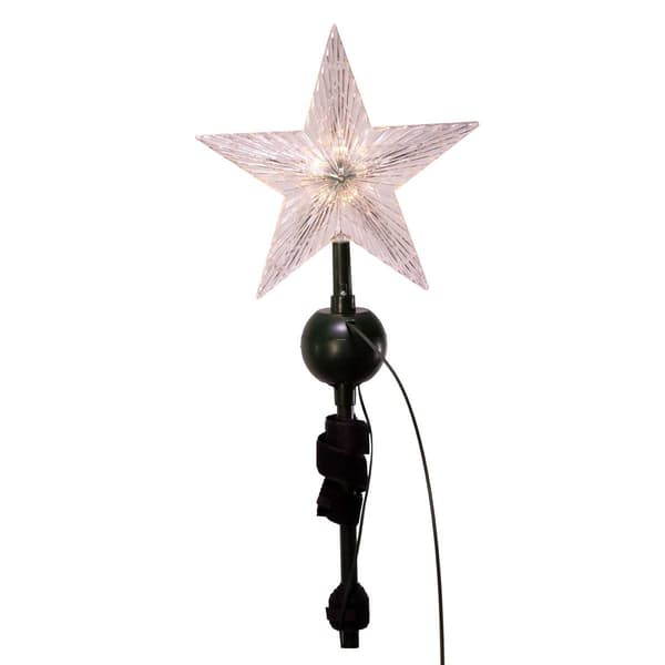 Kurt S. Adler 19.7in. Rotating Santa LED Star Tree Topper