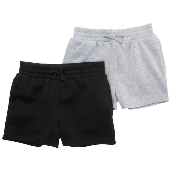 Girls &#40;7-16&#41; Jolie & Joy 2pk. Solid/Marled Basic Shorts - image 