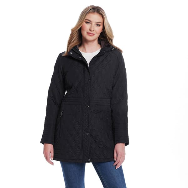 Petite Weatherproof® Quilted Walker with Velboa Lining