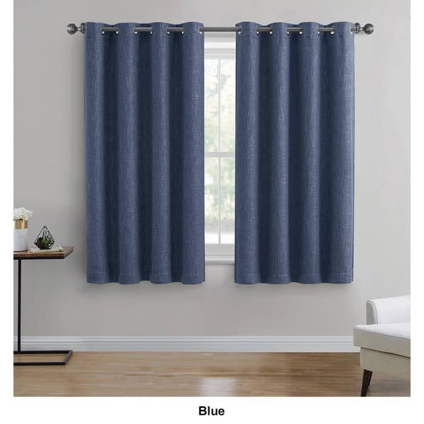 Woven Textured Blackout Panel Curtain
