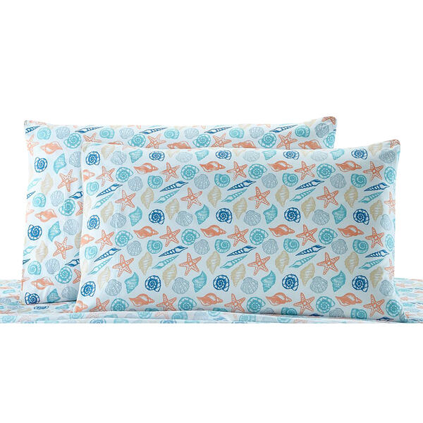 Seaside Resort Shells Standard Pillowcase Set - image 