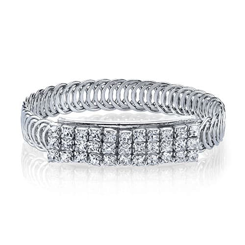 1928 Crystal Belt Bracelet - image 