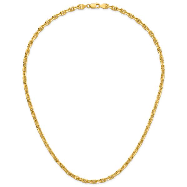 Gold over Sterling Silver Anchor Chain Necklace