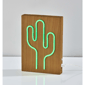 Simplee Adesso Wood Framed Neon Cactus Table/Wall Lamp - image 9