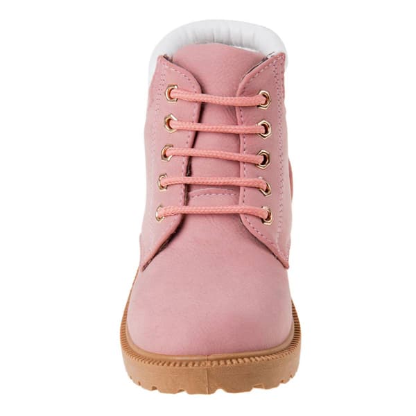Little Girls Rugged Bear Lace-Up Boots
