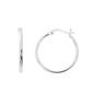 Danecraft 26mm Round Sterling Silver Hoop Earrings - image 1