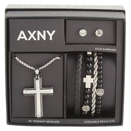 Mens Gentlemen''s Classics(tm) Silver Necklace/Bracelet/Earring Set