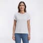 Womens Hasting & Smith Short Sleeve Smock Shoulder Solid Tee - image 2