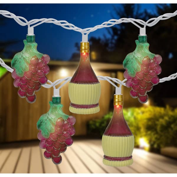 Northlight Seasonal 10ct. Grape & Wine Bottle Patio Lights