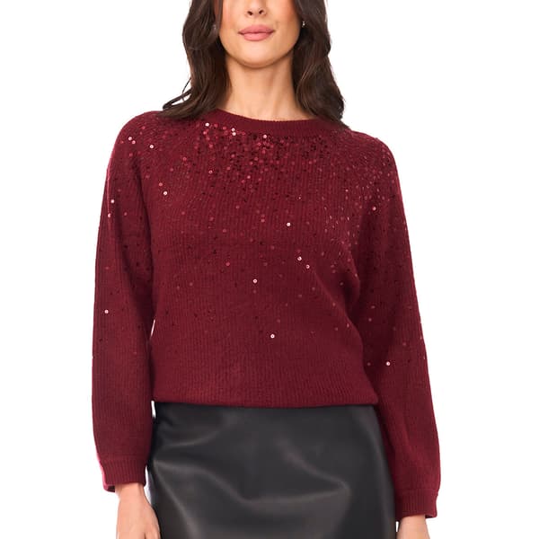 Womens Vince Camuto Long Sleeve Falling Sequins Sweater - image 