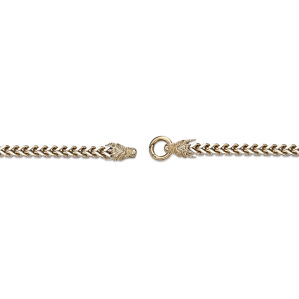 Mens Lynx Gold-Tone Ion Plated Stainless Steel Dragon Bracelet