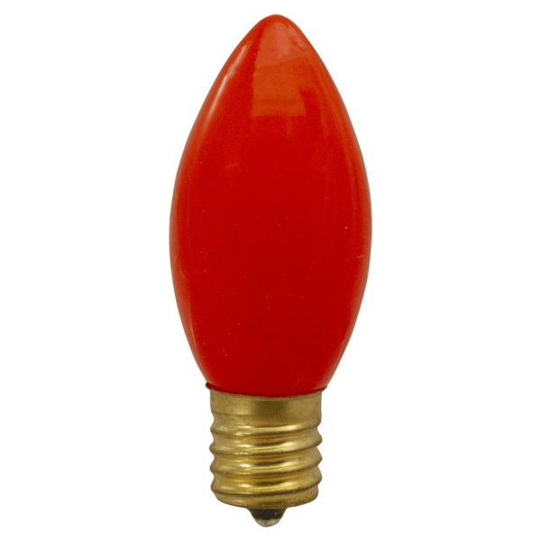 Northlight 4pc. C9 Opaque Orange Christmas Replacement Bulbs