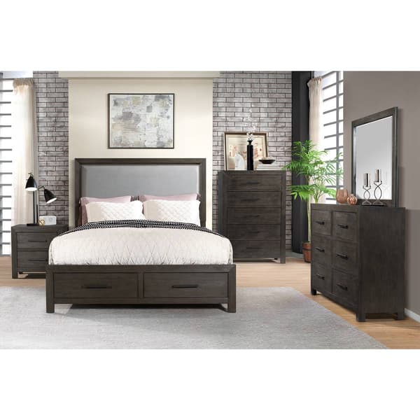 Elements Shelby 2 Drawer Nightstand with USB
