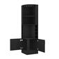 FM FURNITURE Kava Delhi Black Corner Bar Cabinet - image 3