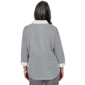 Petite Alfred Dunner Vail Diamond Texture Two in One Blouse - image 2