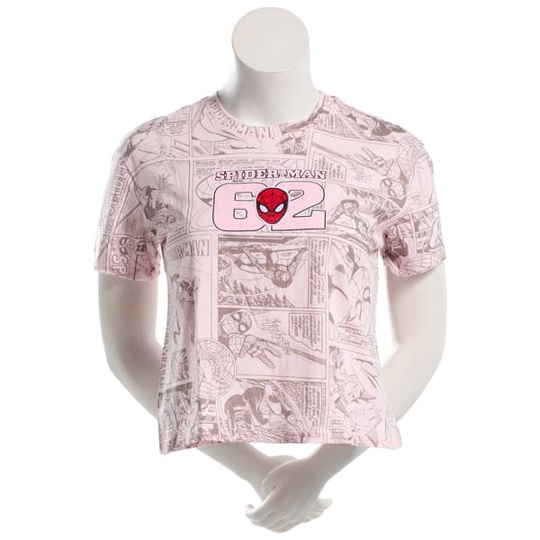Juniors Hybrid Spider-Man Spidey Comic Tee - image 