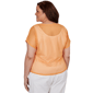 Plus Size Hearts of Palm Fun in the Sun Textured Knit Blouse - image 1