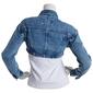 Juniors Ashley Washed Out Cropped Denim Jacket - image 2