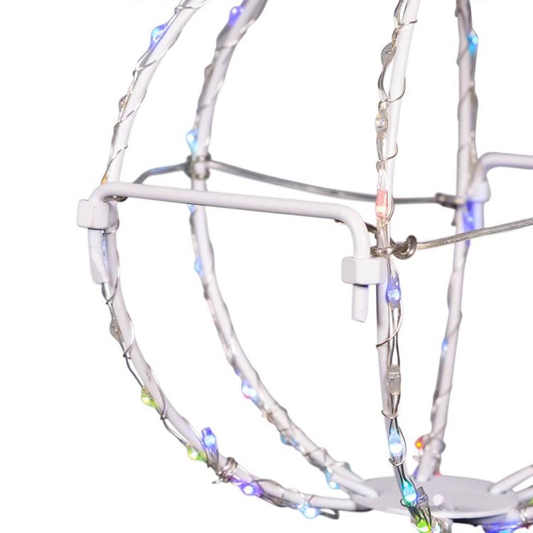 Kurt S. Adler 6in. RGB LED Foldable Metal Sphere