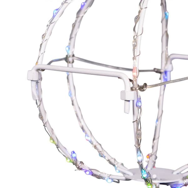 Kurt S. Adler 6in. RGB LED Foldable Metal Sphere