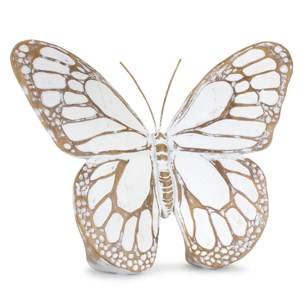 Melrose Stone Butterfly Shelf Sitter - Set of 3