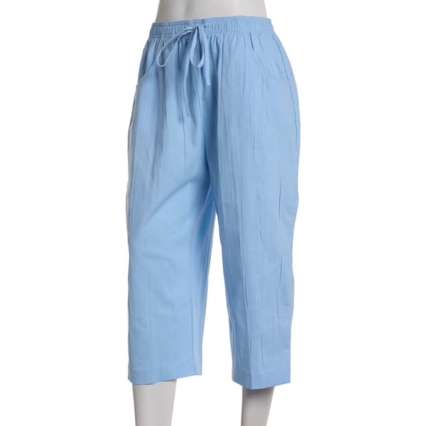 Womens Hasting & Smith Crinkle Tie Front Capri Pants