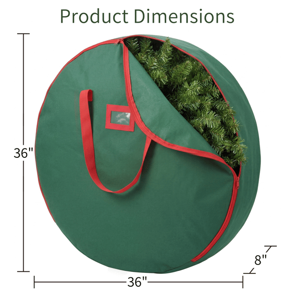 Puleo International 36in. Christmas Artificial Wreath Storage Bag
