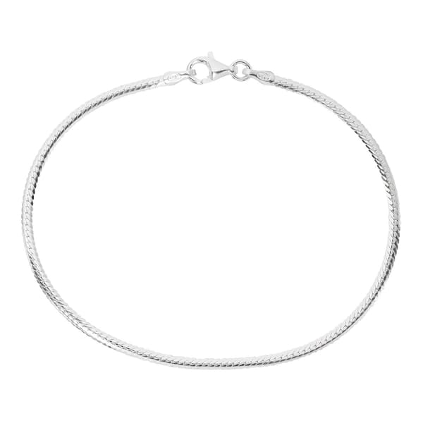 Danecraft Silver Plated Textured & Woven Chain Bracelet - image 