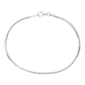 Danecraft Silver Plated Textured & Woven Chain Bracelet - image 1