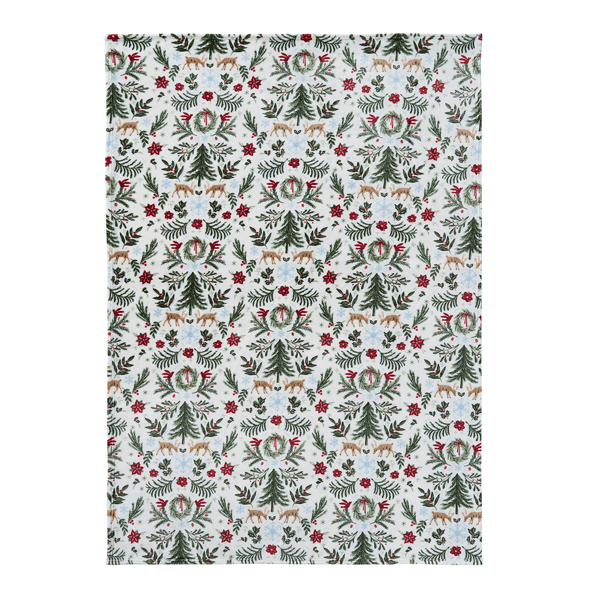 Hallmark Foliage Plush Holiday Throw Blanket